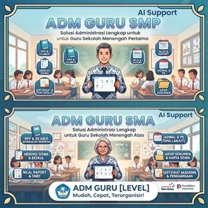 ADM Guru SMP & SMA - Solusi Administrasi Lengkap & AI Kurikulum Merdeka
