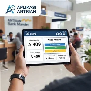 Aplikasi Antrian Digital Multi-Layanan - Loket CS, Teller & Display TV