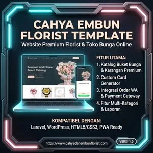 Cahya & Embun Florist Template Website - Premium Flower Store