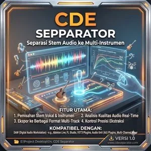 CDE Separator v1.0 - Separasi Stem Audio Multi-Instrumen