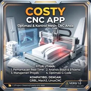 Costy CNC App v1.0 - Optimasi & Kontrol Mesin CNC