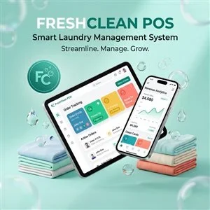 FreshClean POS - Smart Laundry Management System & Order Tracking