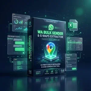 WA Bulk Sender & G-Maps Extractor Pro v2024.1